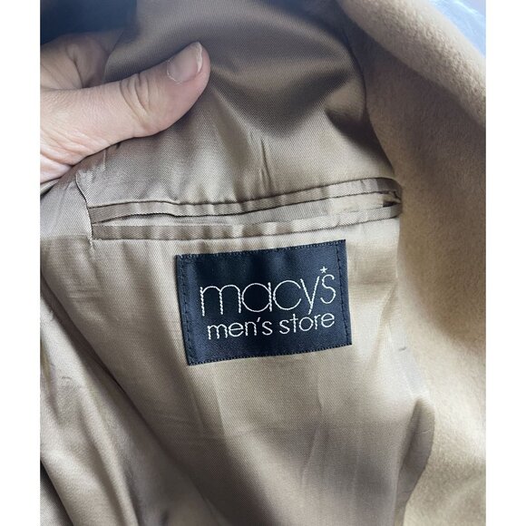 Club Room Mens Camel Hair Sport Coat Blazer 42R  Two Button Preppy Old Money - Picture 7 of 10